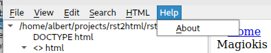 help menu