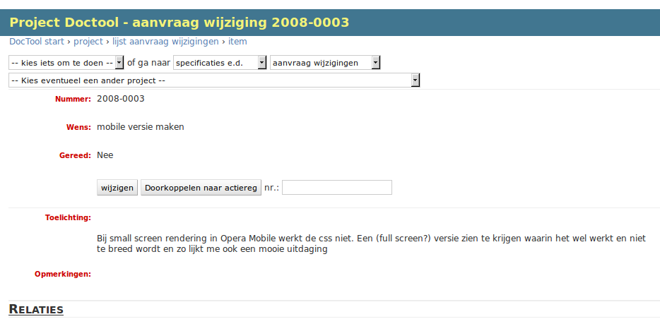 voorbeeld van een document in bekijkstand